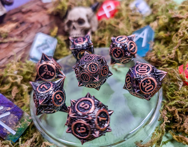 Gladiator's Glory | Metal Caltrop Dice Set