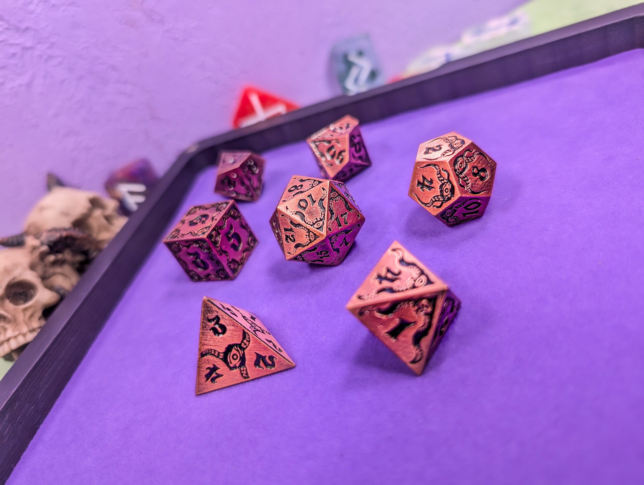 Relics of The Deep | Metal Eldritch dice set