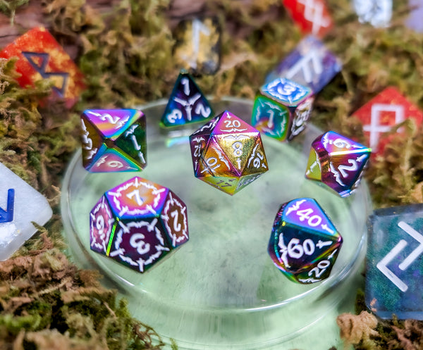 Wild Faelight | Metal Arcana Dice Set