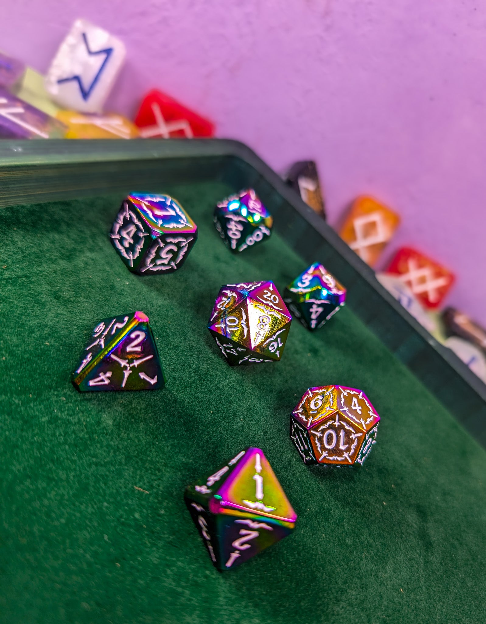 Wild Faelight | Metal Arcana Dice Set