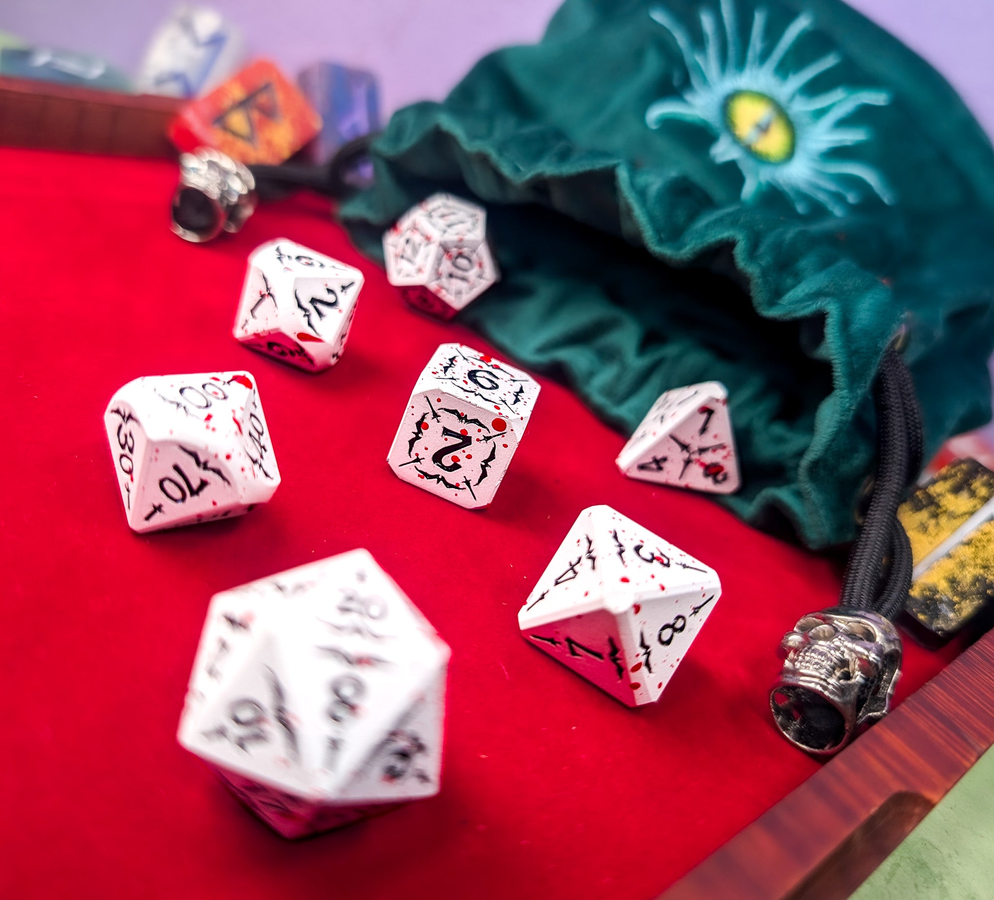Scarlet Revenant | Metal Arcana Dice Set