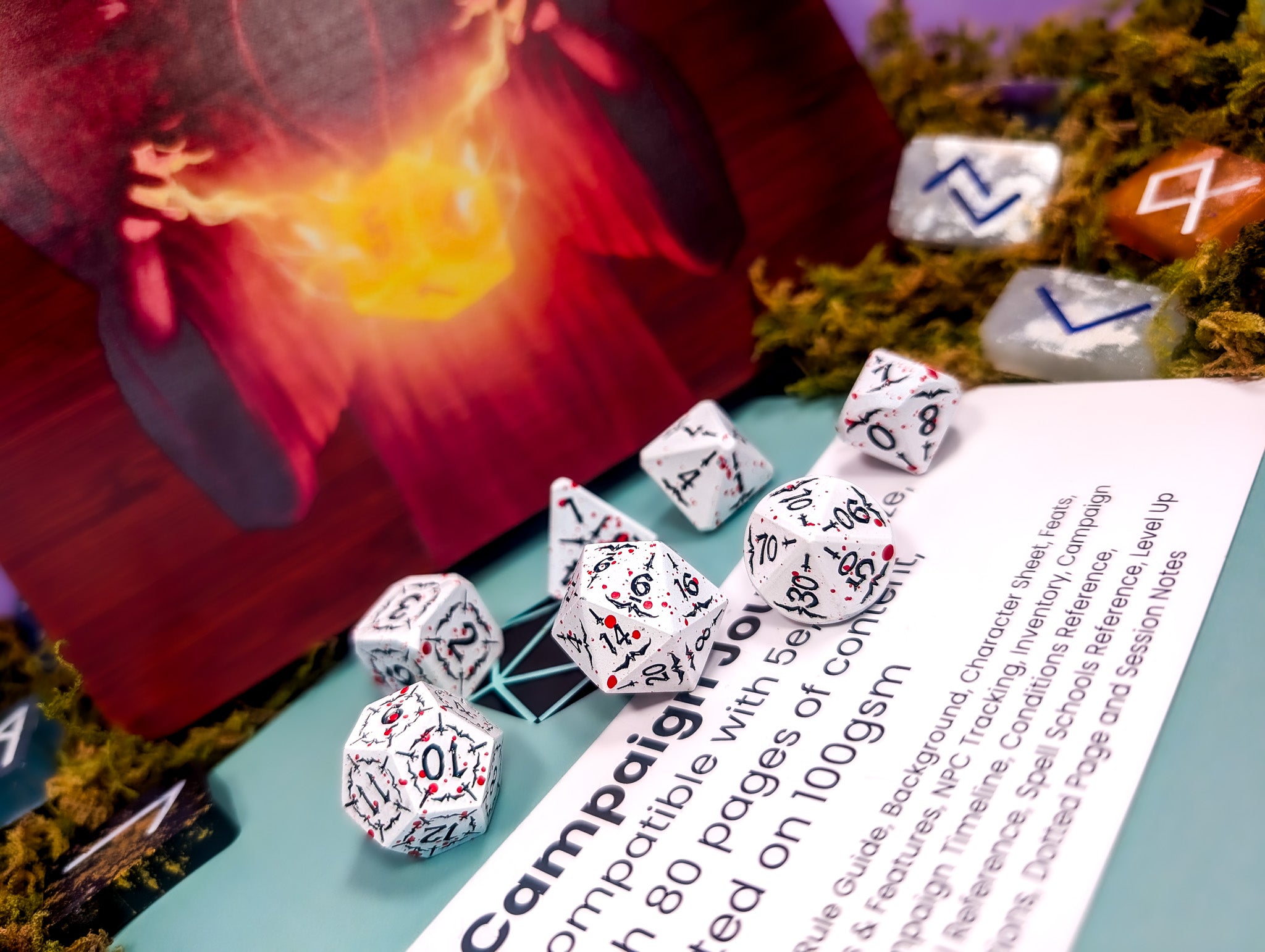 Scarlet Revenant | Metal Arcana Dice Set