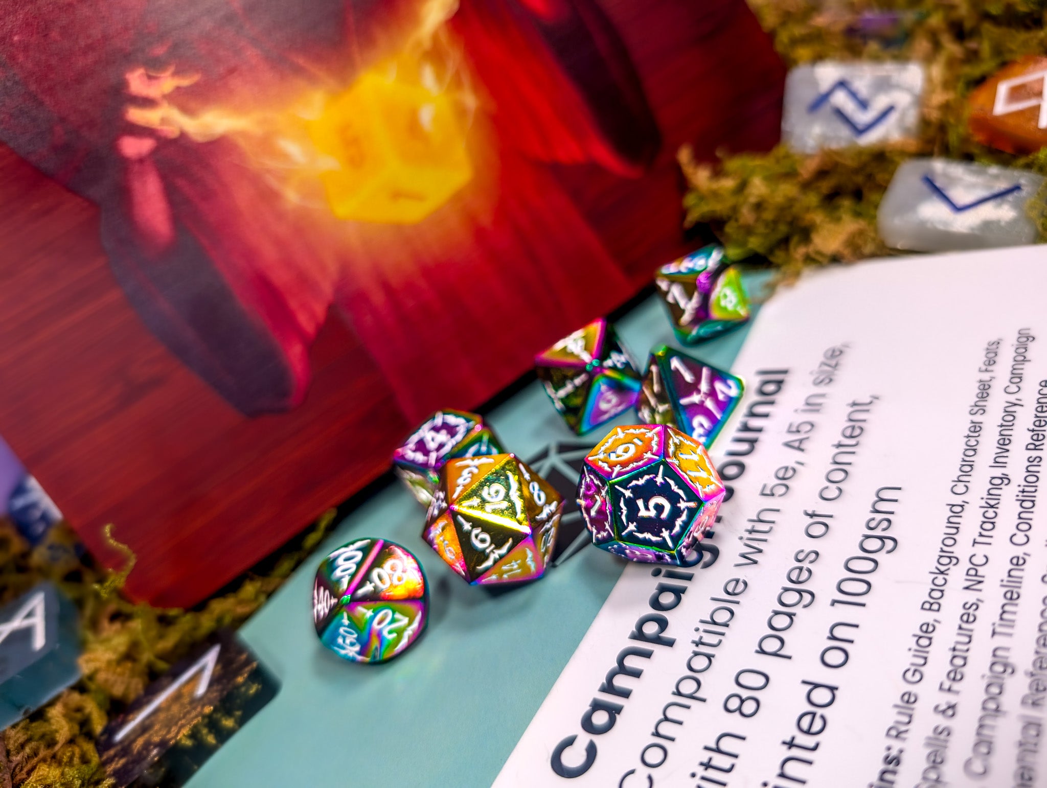 Wild Faelight | Metal Arcana Dice Set