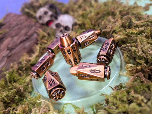 Gunslinger's Gambit - Metal Bullet Hell Dice Set