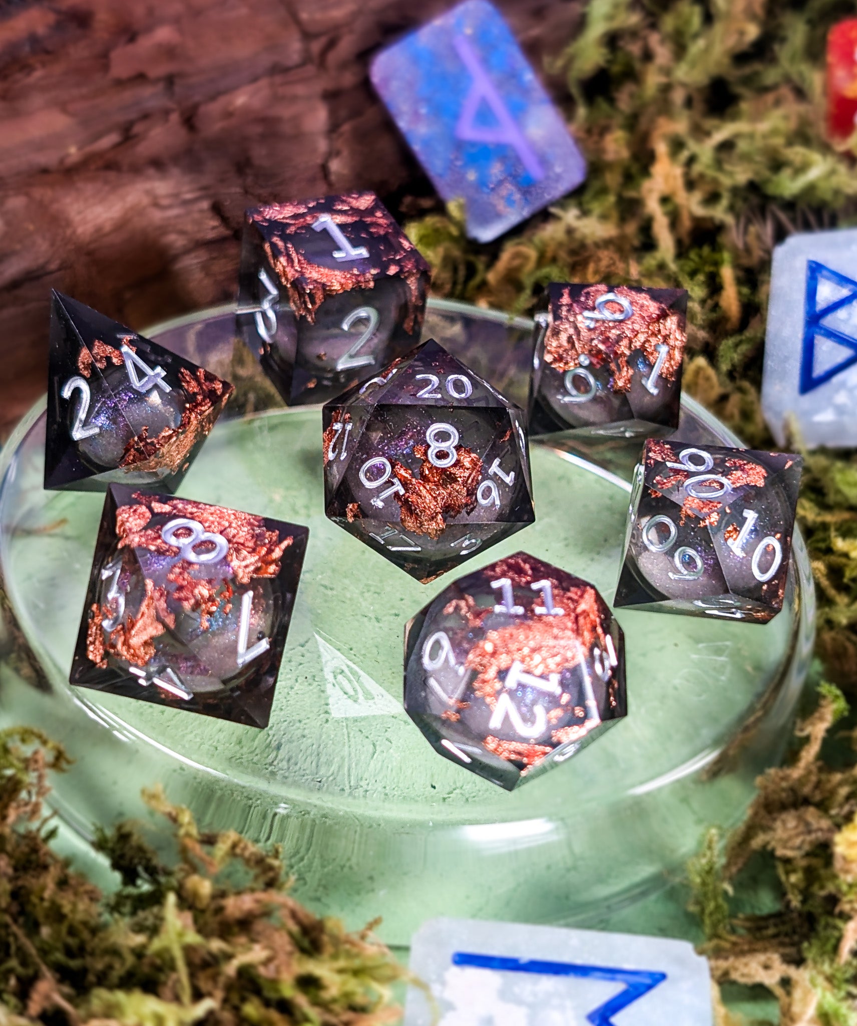 Starry Sky Liquid Core Dice Set