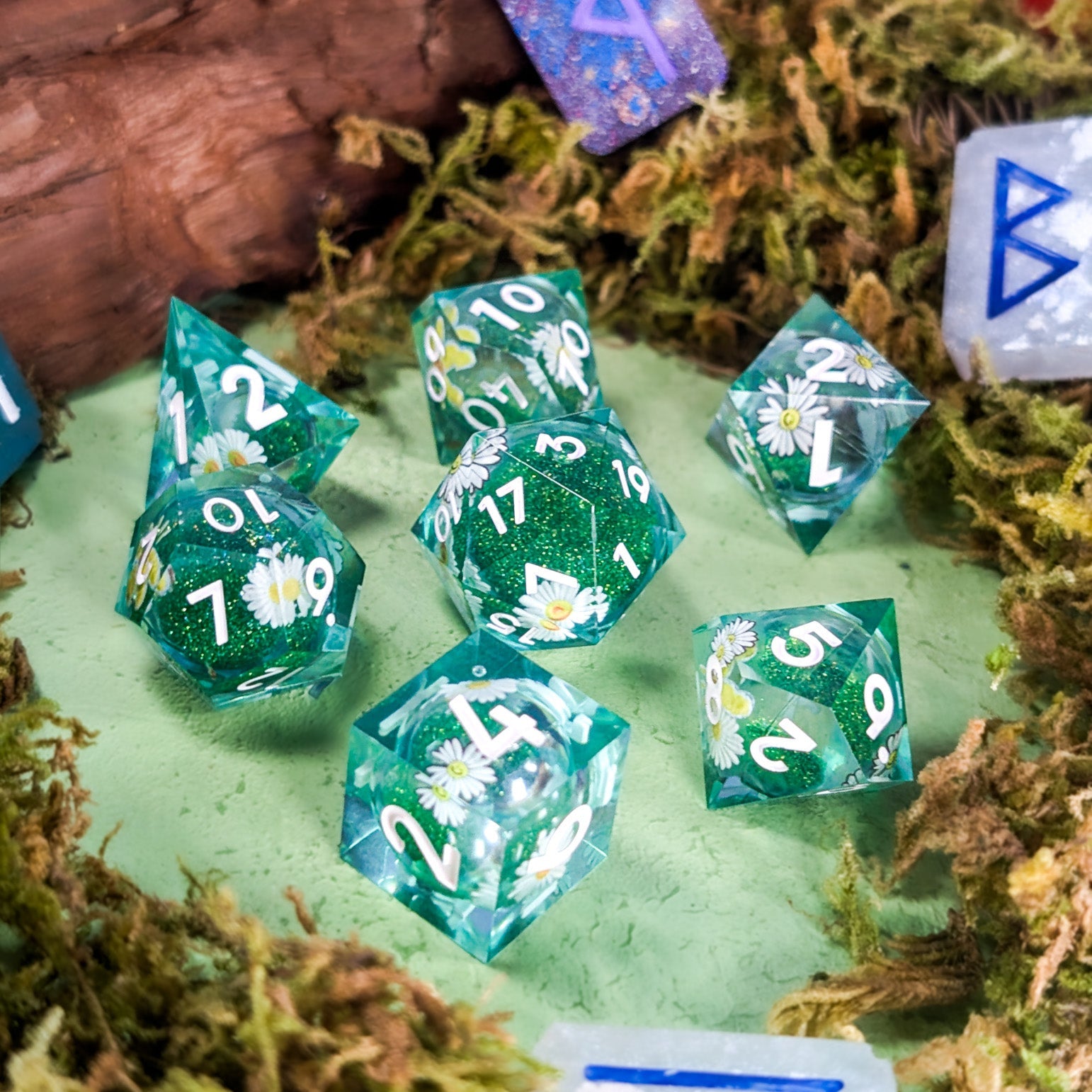 Daisy Meadow Liquid Core Dice Set