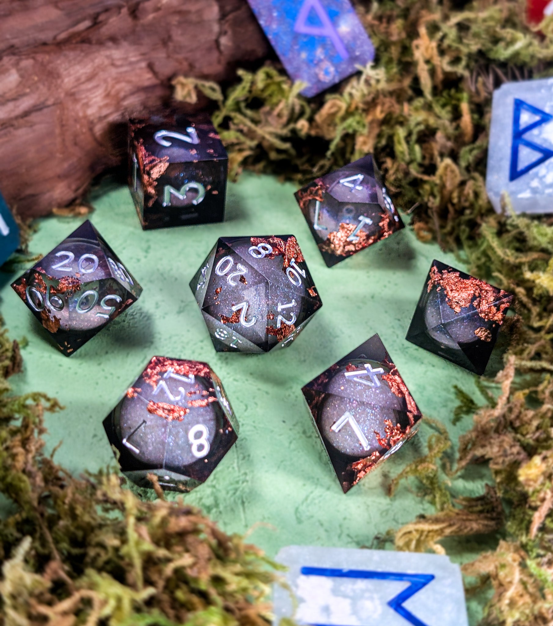 Starry Sky Liquid Core Dice Set