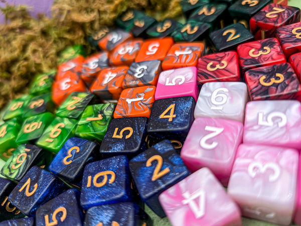Mystery Wargaming D6 dice, Dice for 40k and Pathfinder