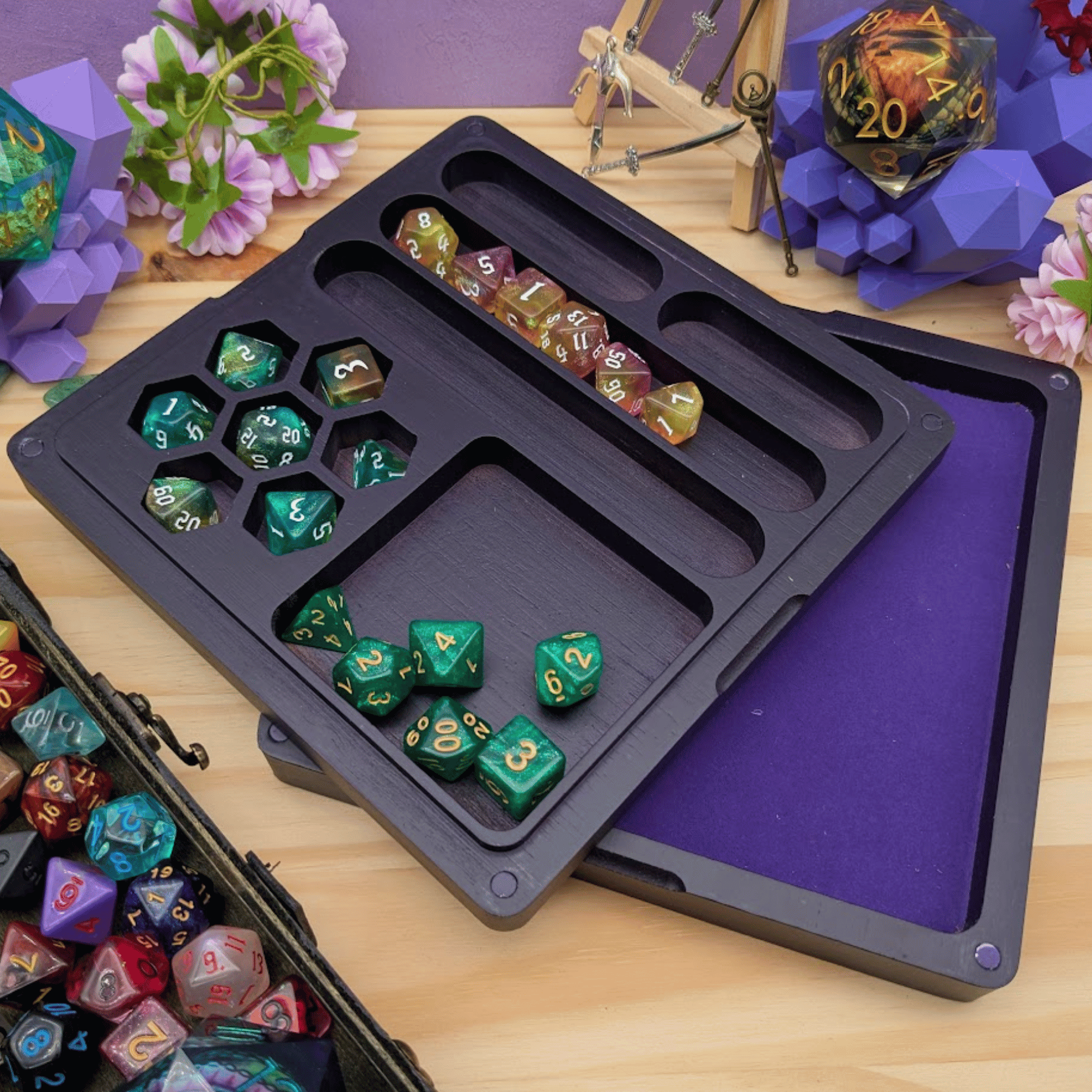 Wooden Dice Box