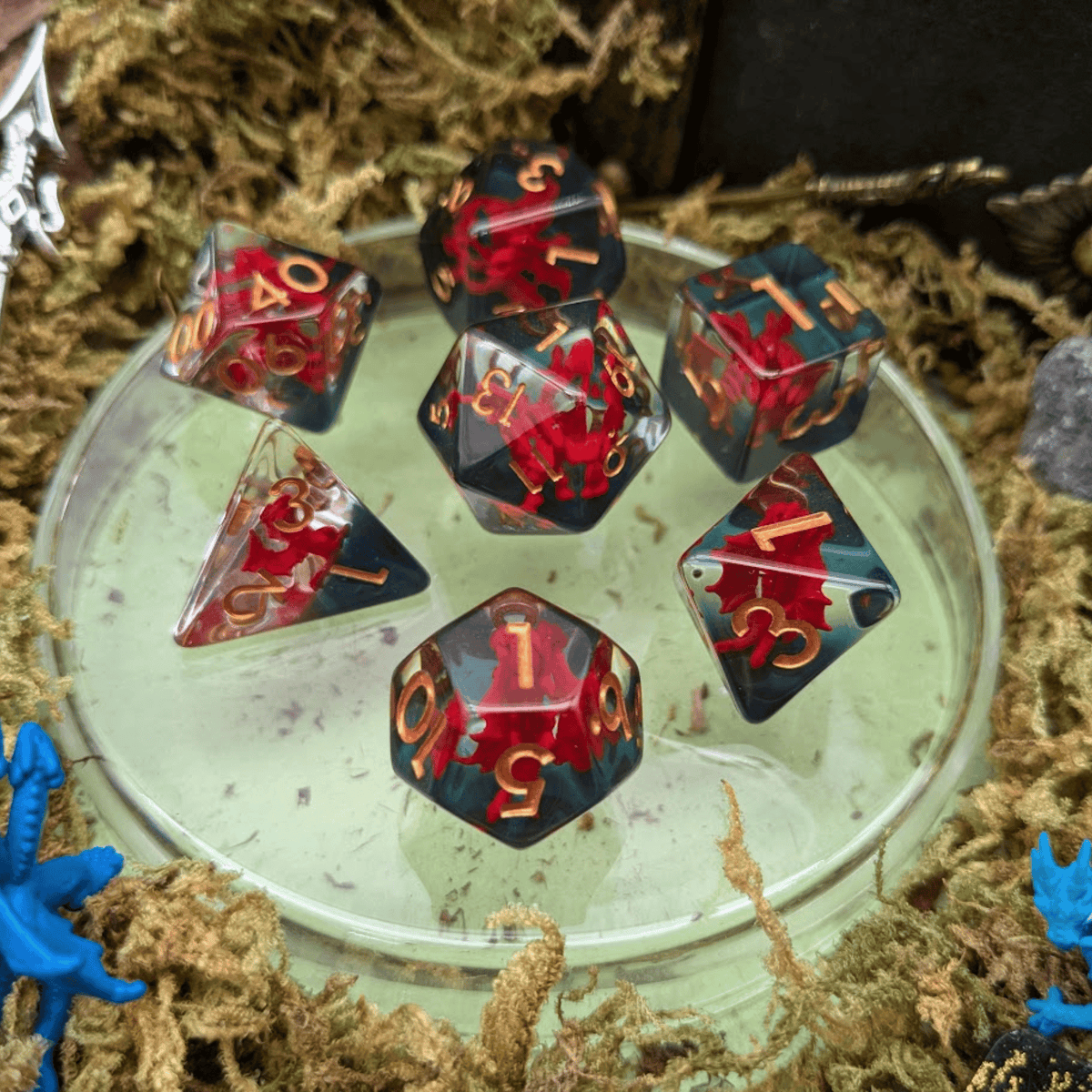 Fire Hydra Inclusion Dice Set
