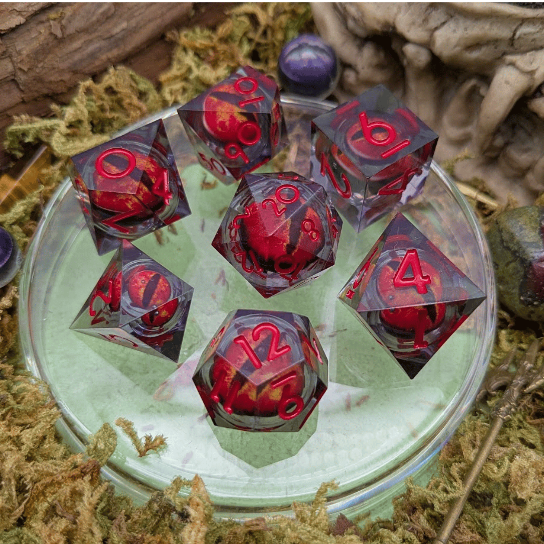 The Set To Rule Them All | Fire Eye Liquid Core Dice