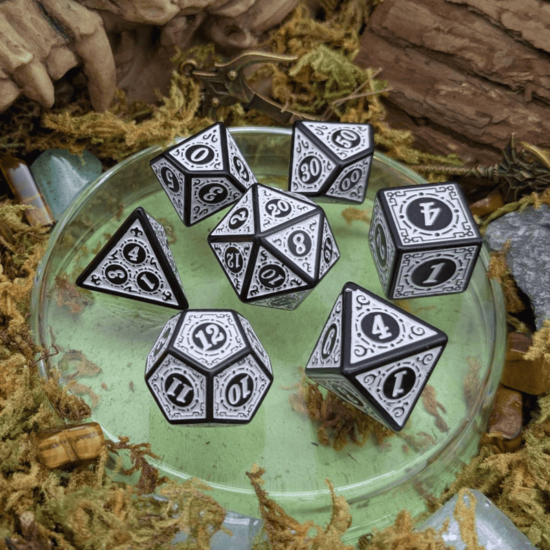 White Zoltar Dice Set