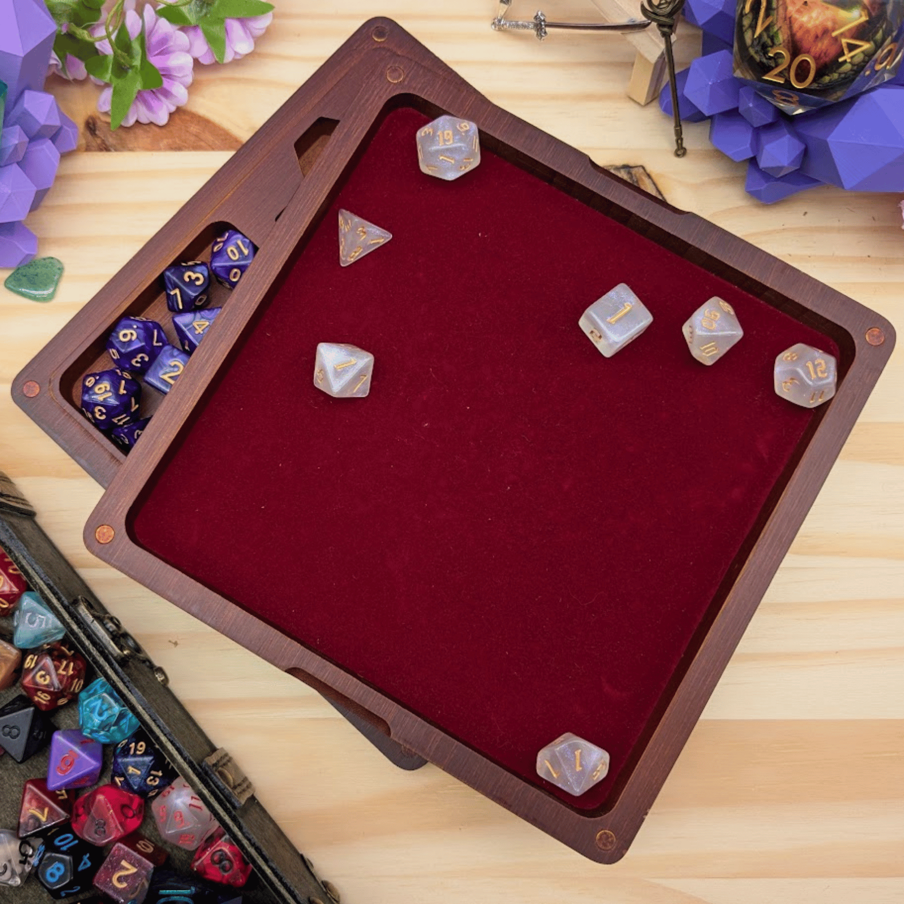 Wooden Dice Box