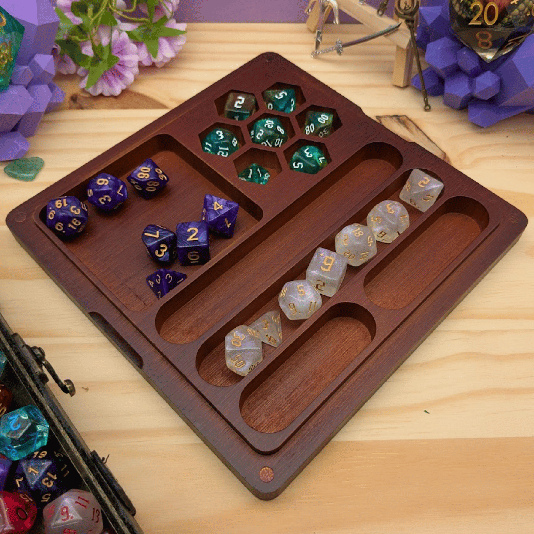 Wooden Dice Box