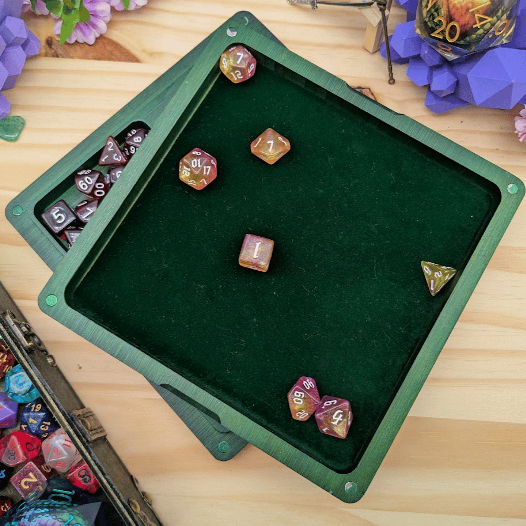 Wooden Dice Box
