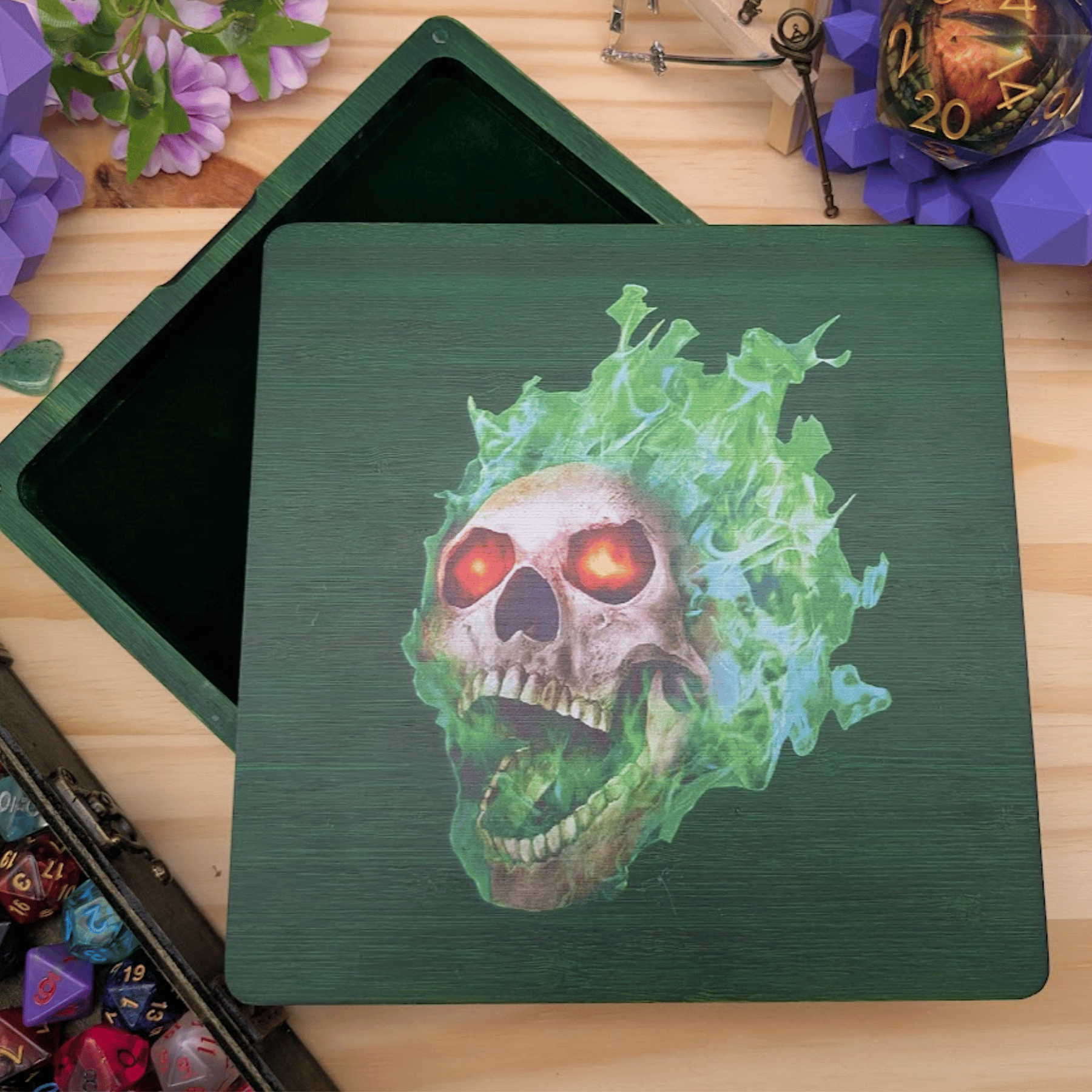 Wooden Dice Box
