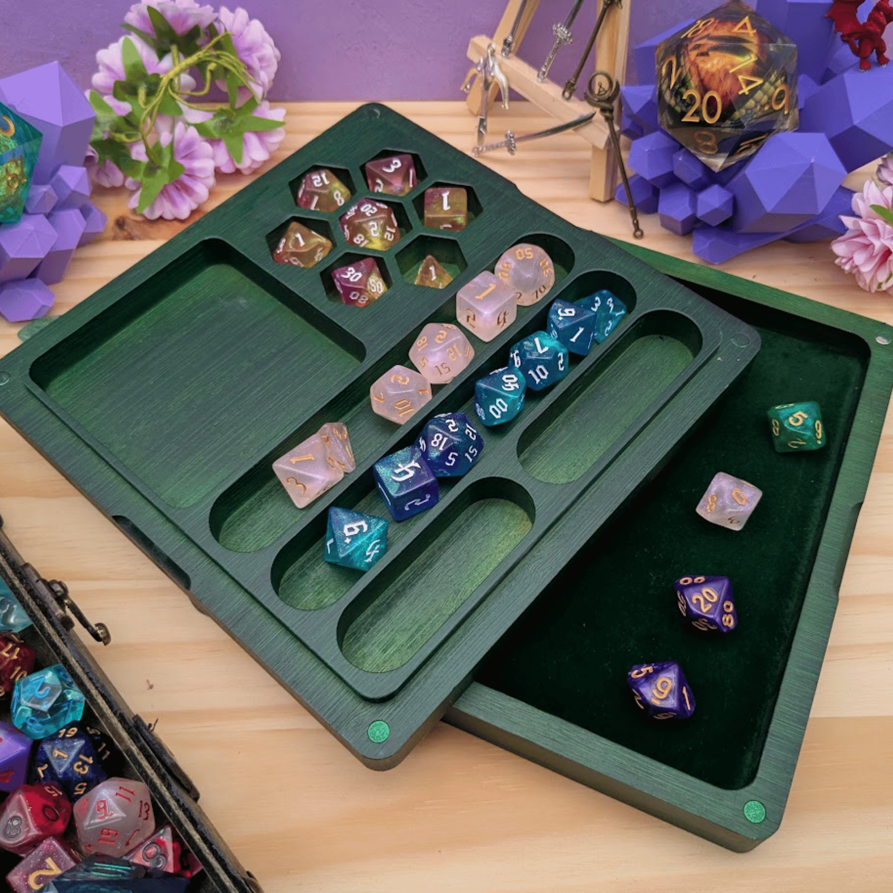 Wooden Dice Box