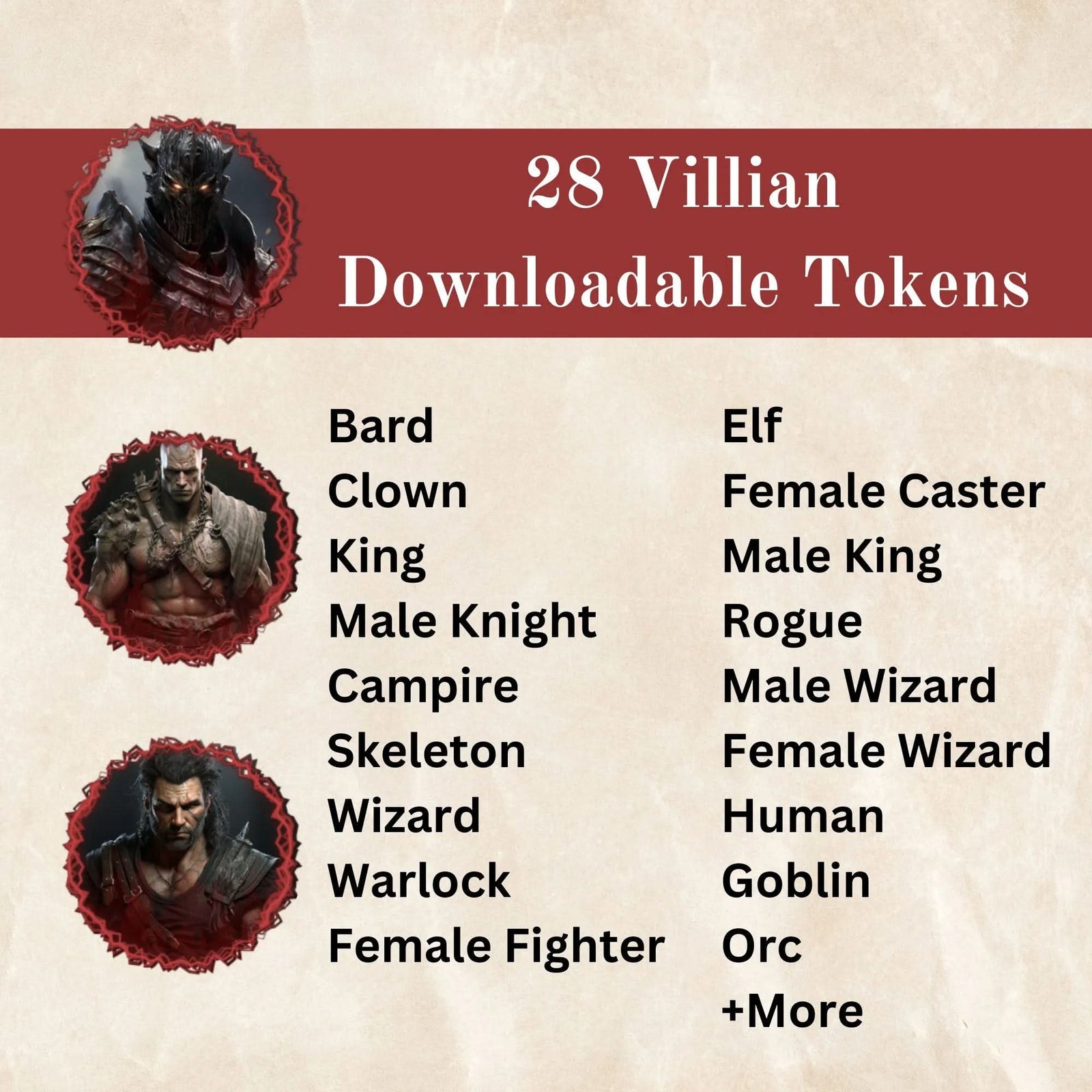 DnD Bandit Token - Downloadable – Mystery DG
