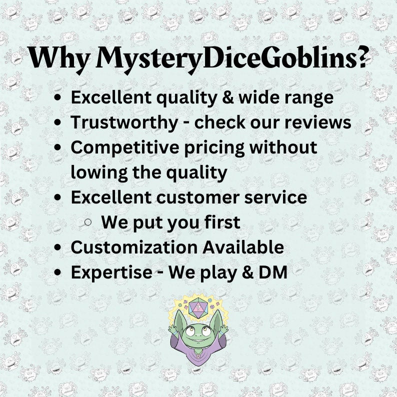 Mystery Dice Sets | Never the same set | Gifts for DnD Dice Goblins | Independent unique design | Over 180 different sets available! - MysteryDiceGoblins