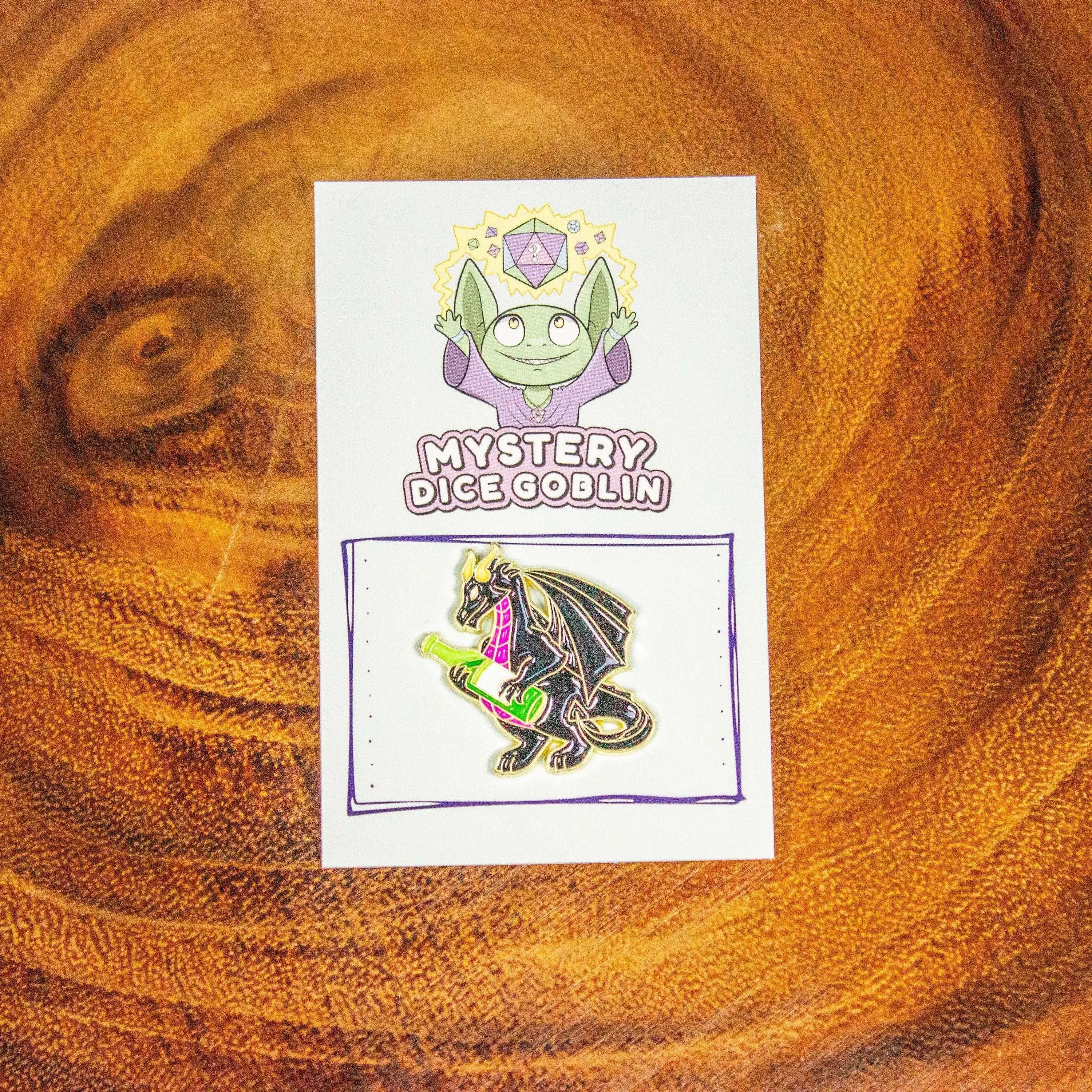 Wine Dragon Pin