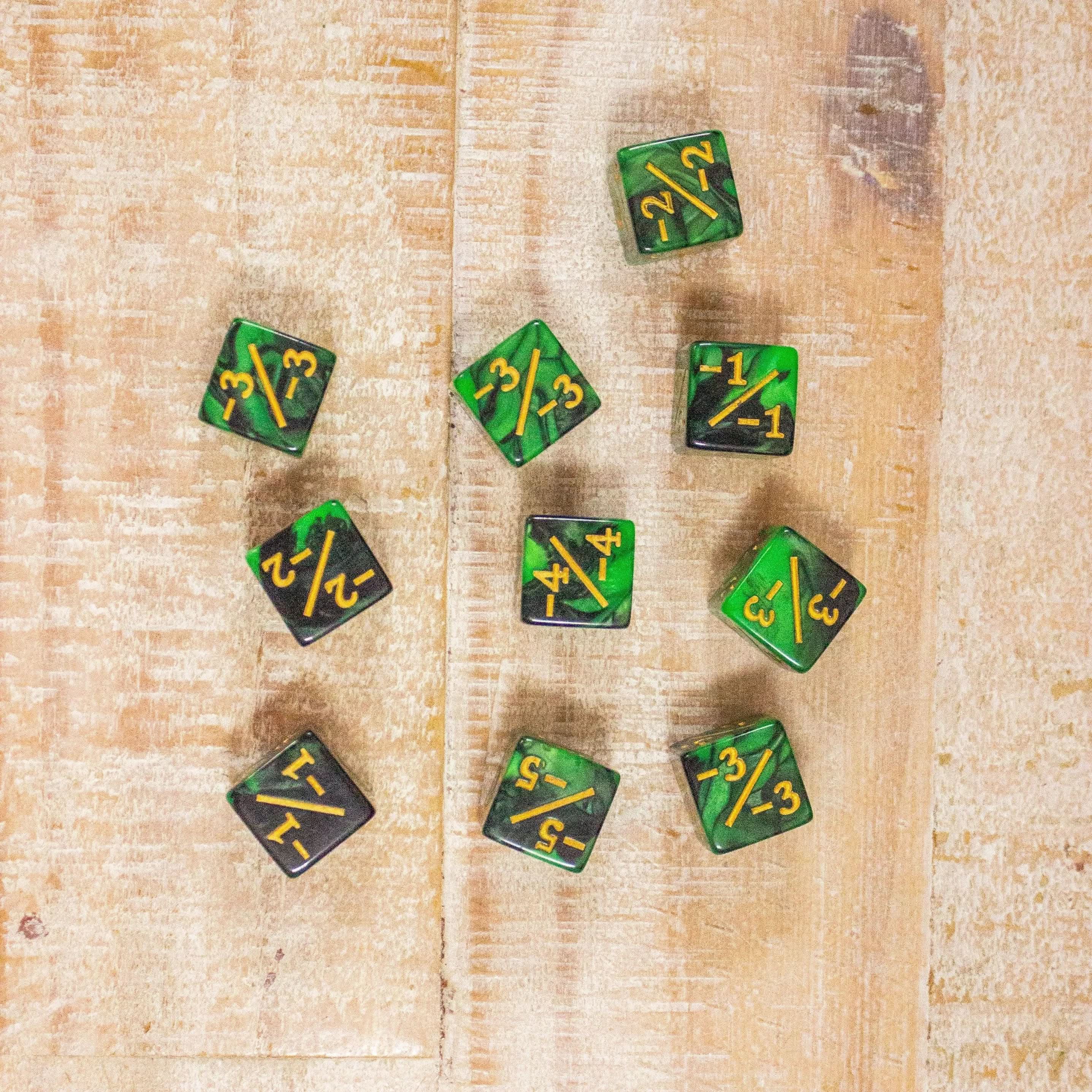 Green and Black Galaxy Counter Dice! TCG Magic Counter +- Dice Magic Of The Gathering - MysteryDiceGoblins