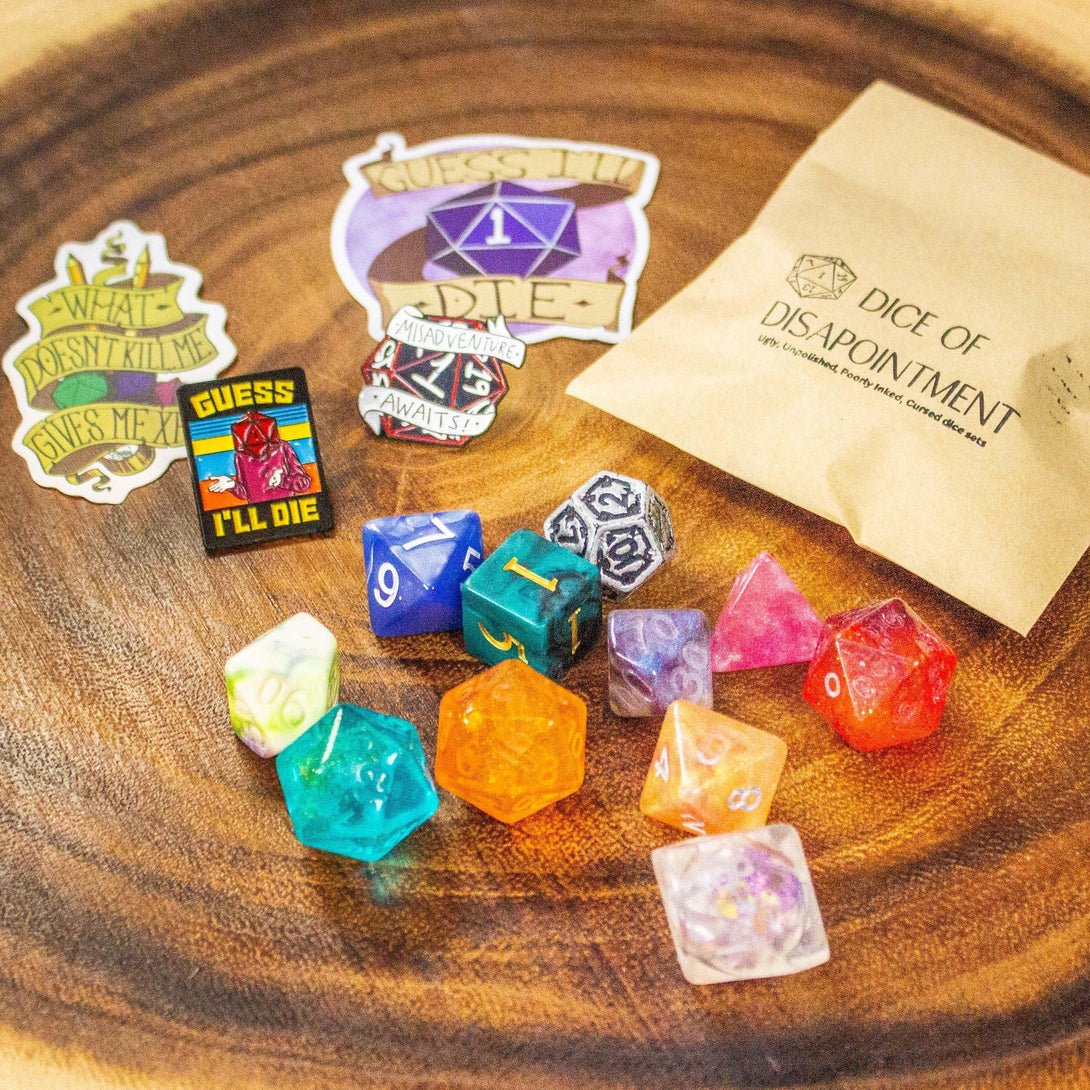 Critical Fail Box! Dnd Dice of Disappointment Dungeons and Dragons RPG Funny Gift Nat1 Fumble - MysteryDiceGoblins