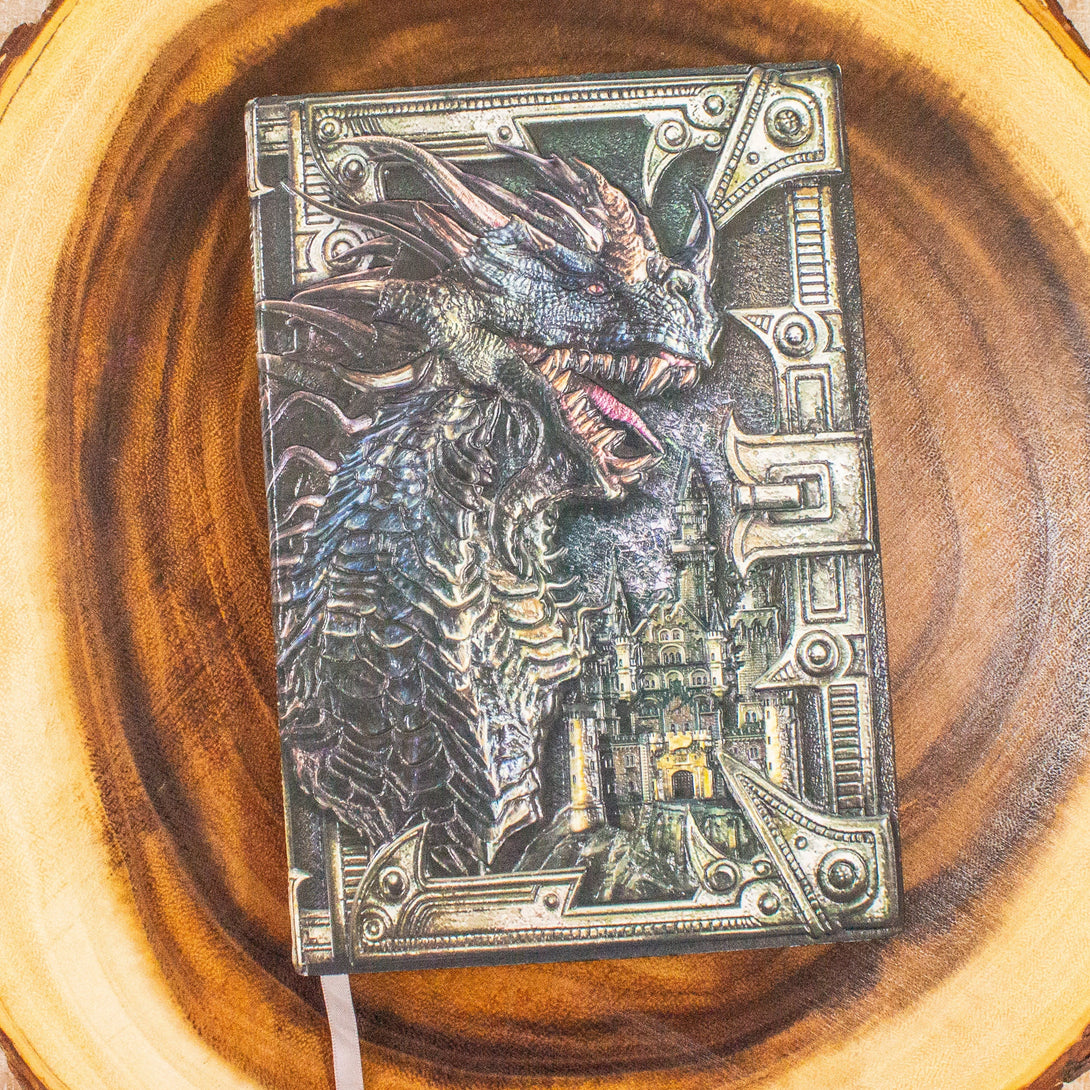 Journal Dragon Notebook | Journal |Leather Look | Dungeons and Dragons Diary | Gift for Dnd | Pathfinder Present | Witchcraft - MysteryDiceGoblins