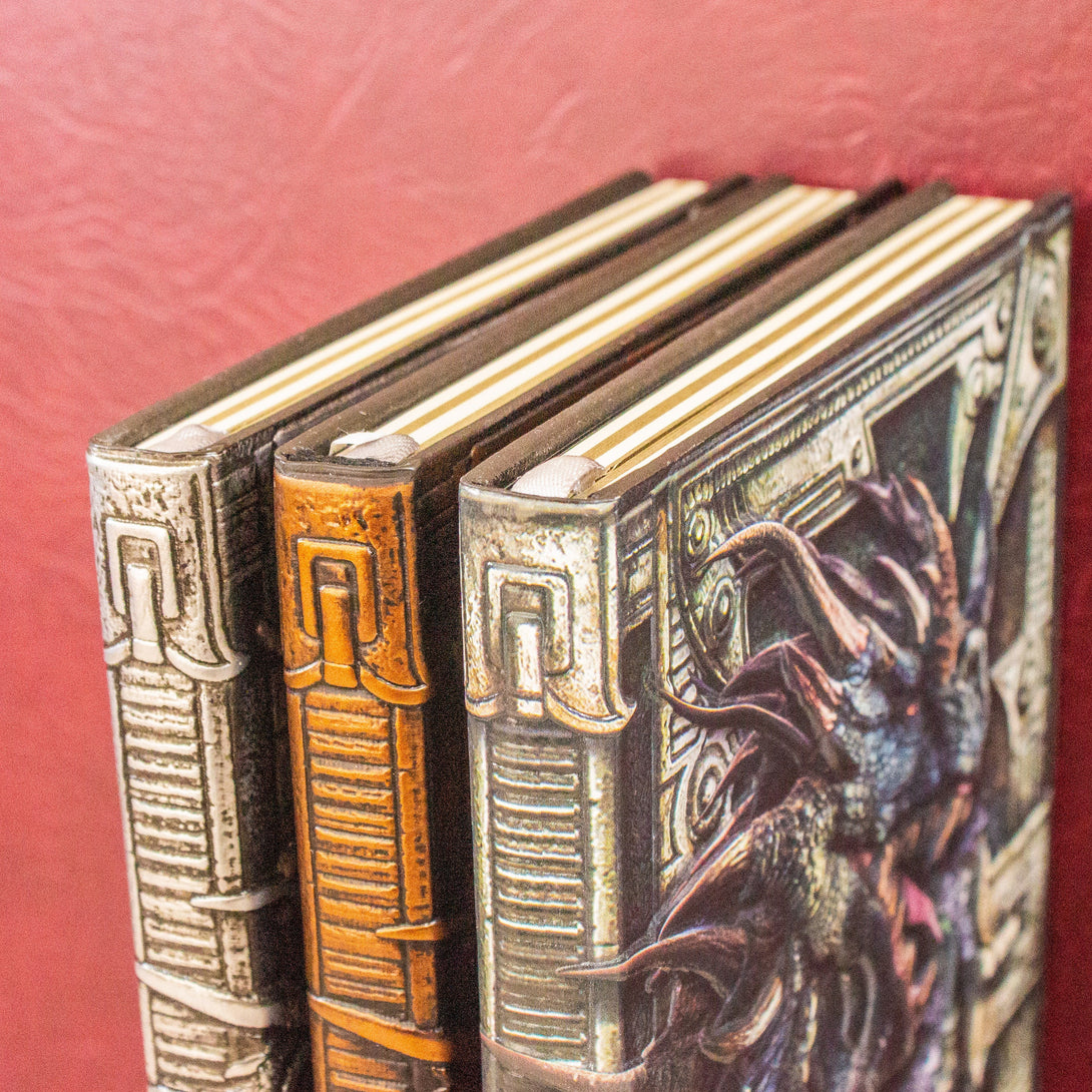 Journal Dragon Notebook | Journal |Leather Look | Dungeons and Dragons Diary | Gift for Dnd | Pathfinder Present | Witchcraft - MysteryDiceGoblins