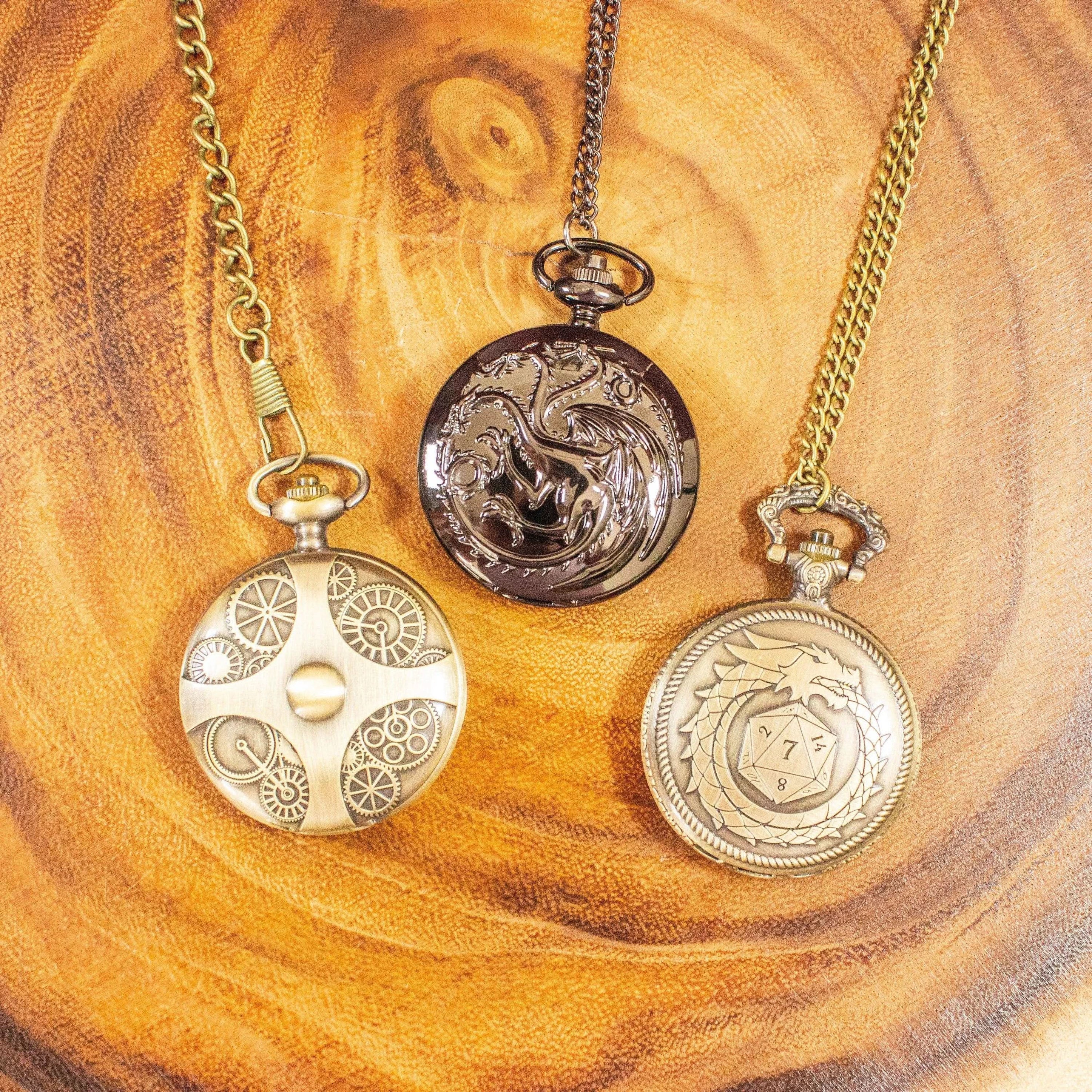 TTRPG  Pendant Necklace Opens and Closes with Chain can hold mini dice Perfect Dungeons and Dragon Gift - MysteryDiceGoblins