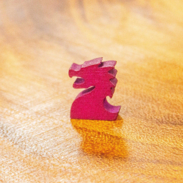 Red Dragon Meeple Counter Character 10 per pack - MysteryDiceGoblins