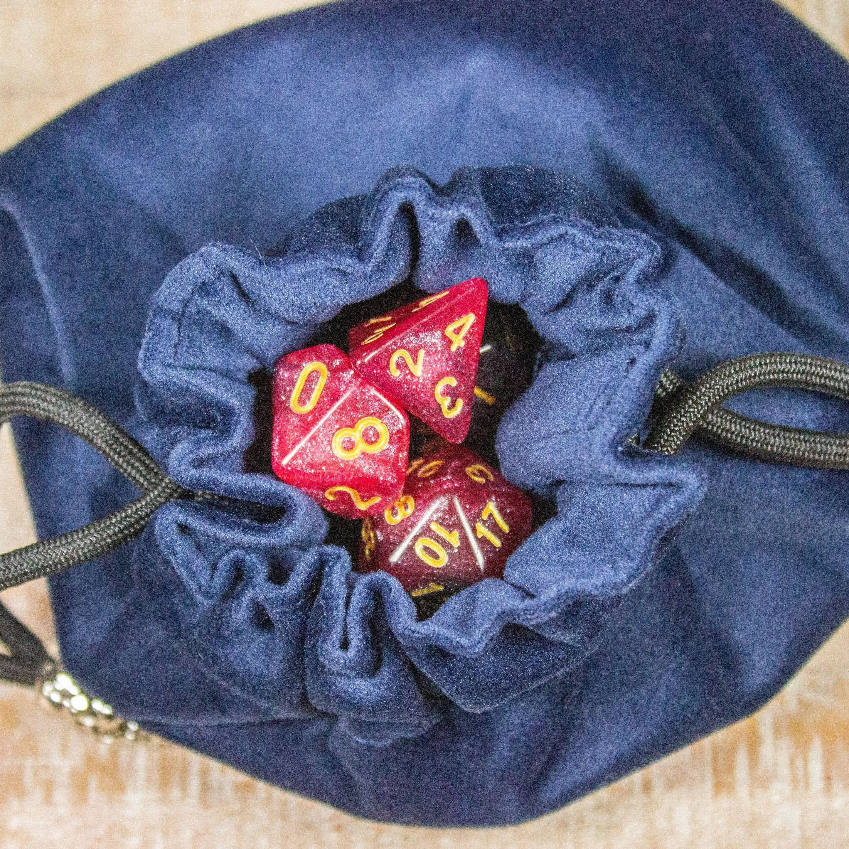 Plus Dice Bags Fits up to 20 Sets of Polyhedral Dice - MysteryDiceGoblins