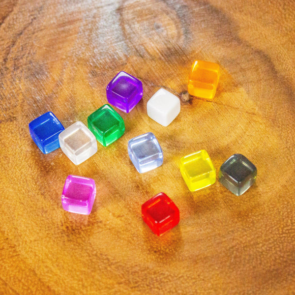 Plastic Cube Counters Pack of 10 - MysteryDiceGoblins