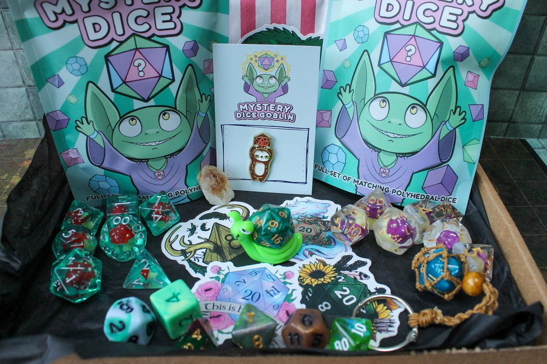 Mushroom DnD Gift Box | Druids Gift Box | DnD Gifts | Dungeons and Dragons | Mystery Dice | - MysteryDiceGoblins