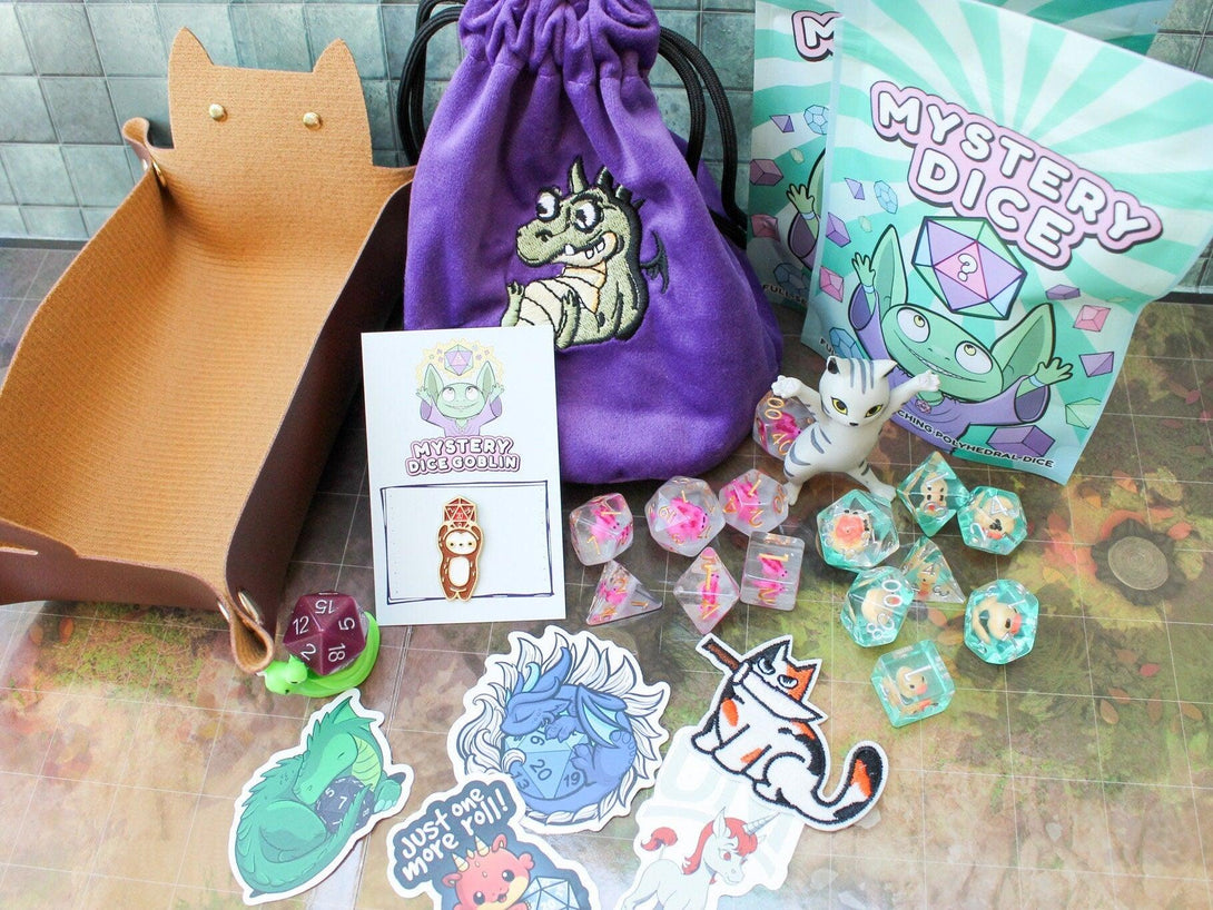 DnD Pets Pals Gift Box | DnD Pets | DnD Animal box | DnD cute gifts | Dungeon Master gifts | Dungeons and Dragons | Mystery Dice | - MysteryDiceGoblins