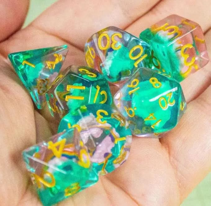 Mystery Inclusion Dice Sets | Filled Dice | Never the same TTRPG  Dice |    Gift | Independent unique design | - MysteryDiceGoblins