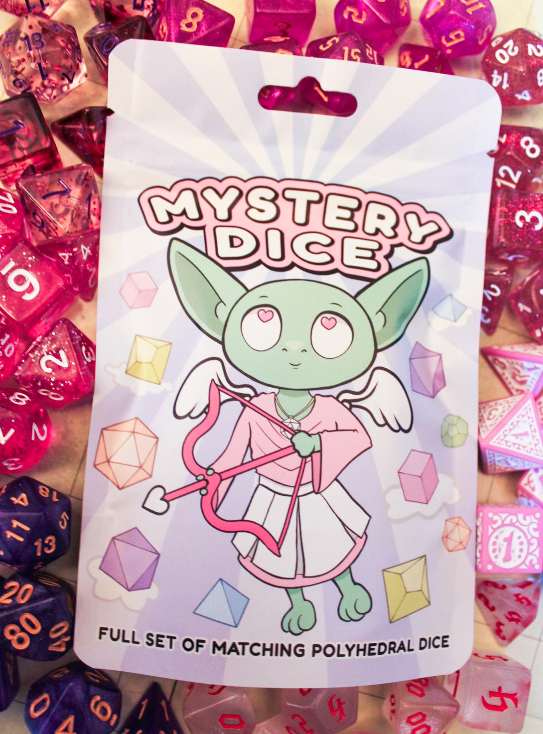 Critical Love Mystery Dice Bags | Valentines themed Dice Bags | Mystery Dice | DnD Dice | DnD Gifts - MysteryDiceGoblins