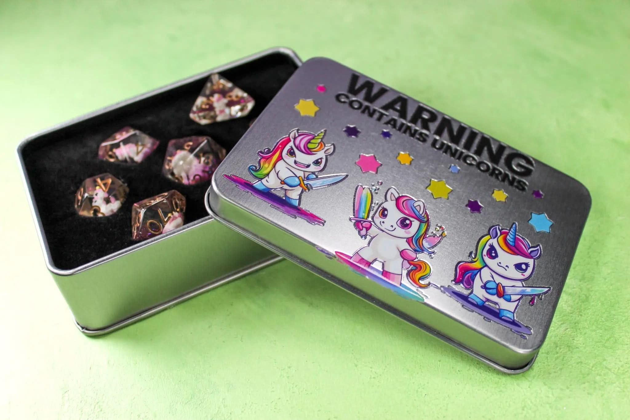 Unicorn TTRPG  Dice | Unicorn Dice | Cute Dice | TTRPG  Gifts | DM Gifts | Unicorns | Inclusion Dice | Dice for    - MysteryDiceGoblins