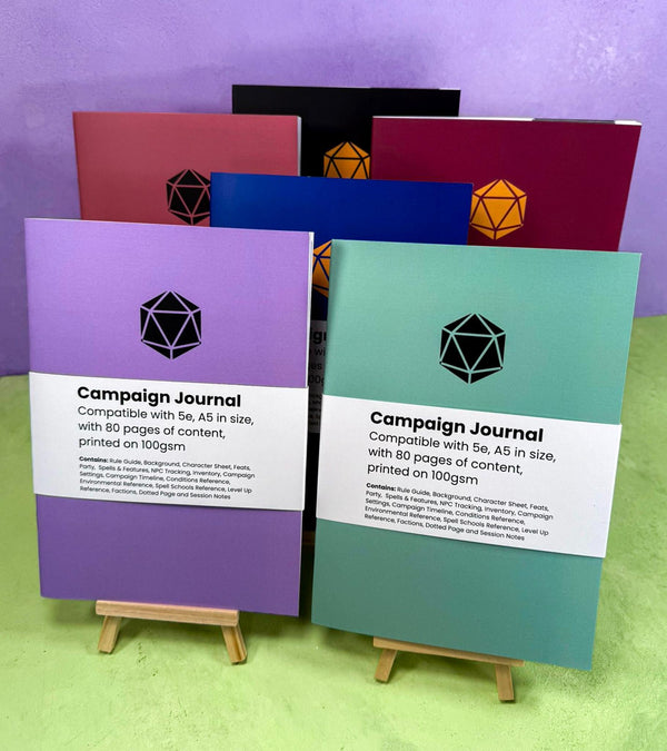 DnD Campaign Journal | DnD Notebook | RPG Journal | RPG Notebook for Dungeons and Dragons | 5E Notebook | 5E Campaign | DnD Gifts - MysteryDiceGoblins