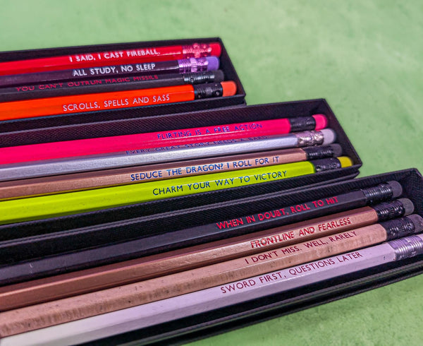 DnD Class Pencils | Dungeons and Dragons Pencils | Class Specific DnD Accessories | DnD Gifts | RPG Gifts | DnD Character - MysteryDiceGoblins