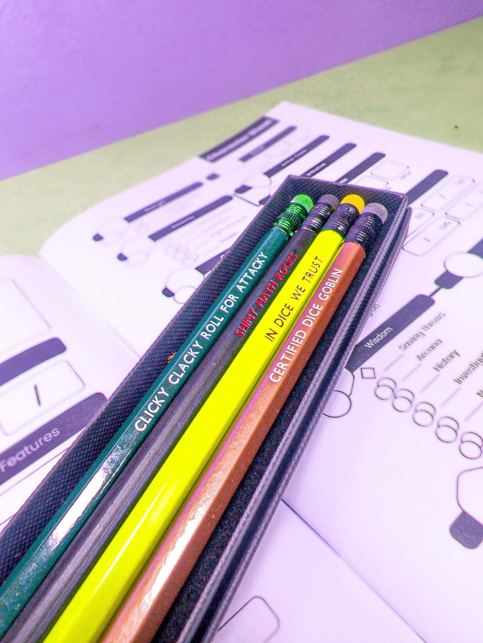 Dice Goblin Pencil Pack | TTRPG  Pencils | TTRPG  Memes Pencils | TTRPG  5e Gifts | DM Gifts | TTRPG  Gifts | TTRPG  Notebook | Campaign Journal - MysteryDiceGoblins