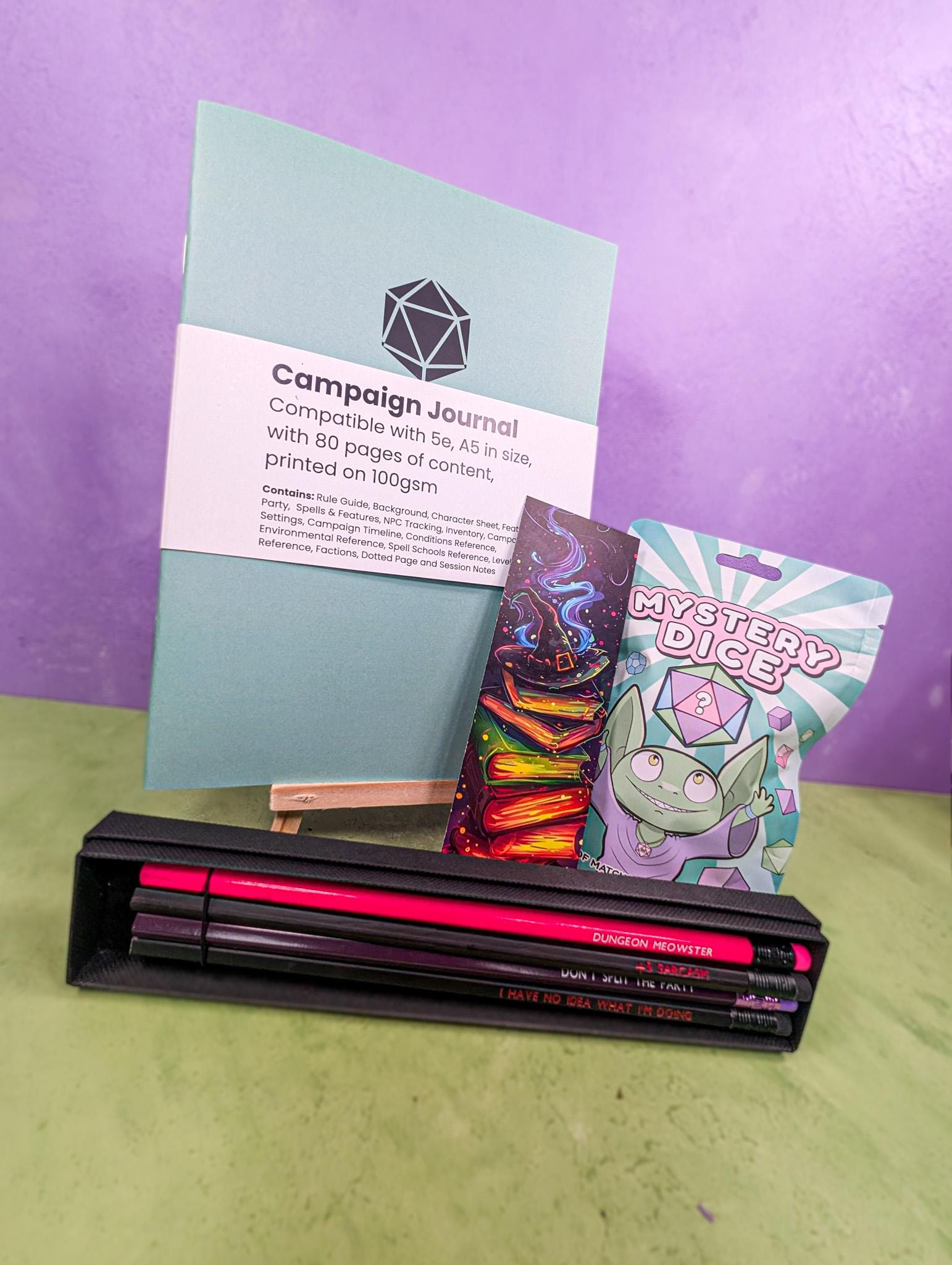 TTRPG  Pencils | Dungeon Meowster | TTRPG  Meme pencils | TTRPG  Gifts | TTRPG  Notebook | RPG | TTRPG | Tabletop gifts | TTRPG  Novelty Pencils - MysteryDiceGoblins