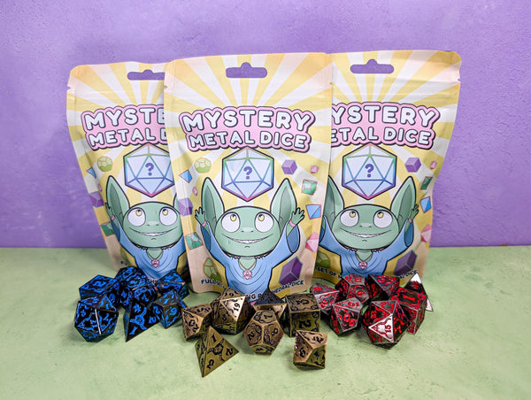 Mystery Cthulu Metal Dice | Themed Dice Sets | Eldritch Monster | Call of Cthulu | Monster Dice - MysteryDiceGoblins