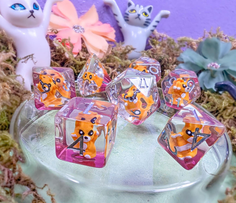 Stabby Tabby - Cat Dice Tin