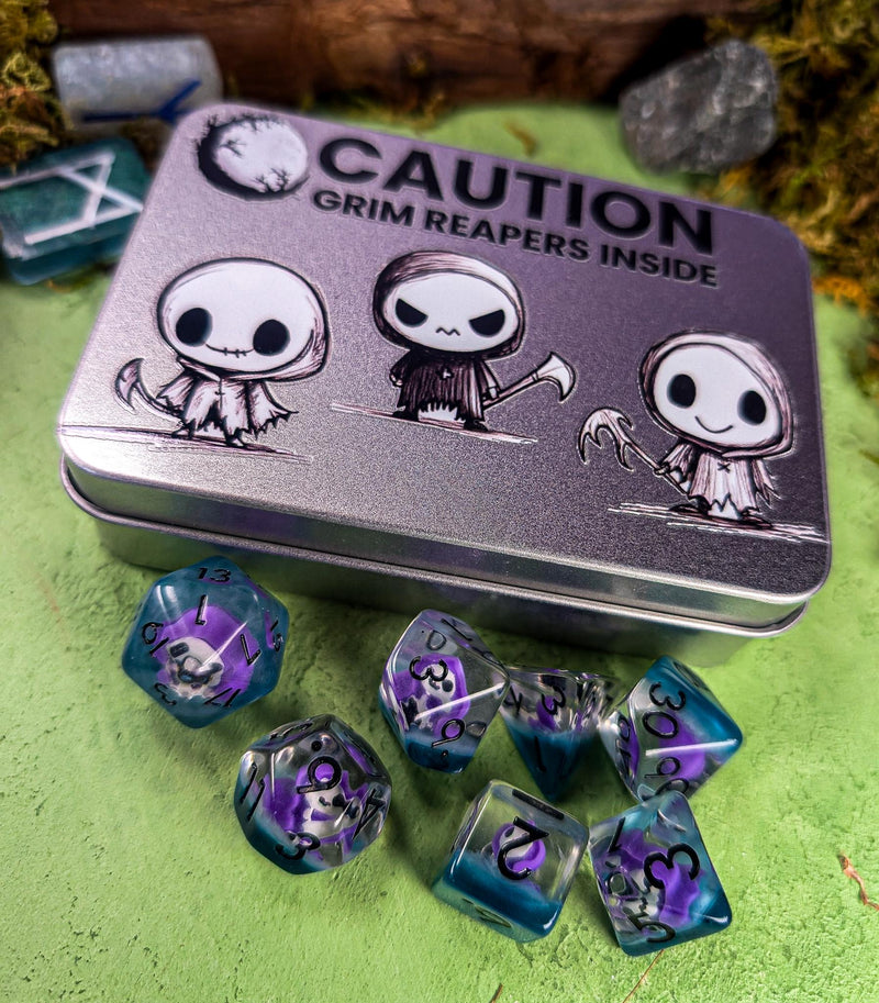 Grim Reaper Dice Tin