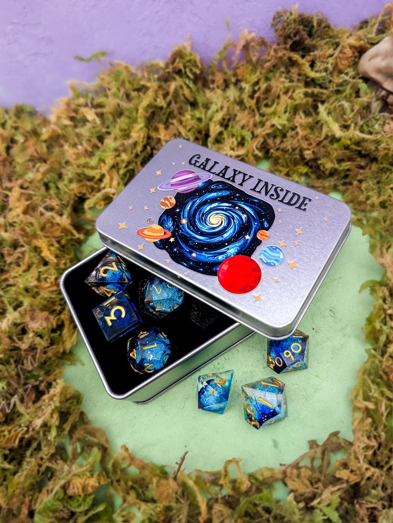 Galaxy Dice Tin