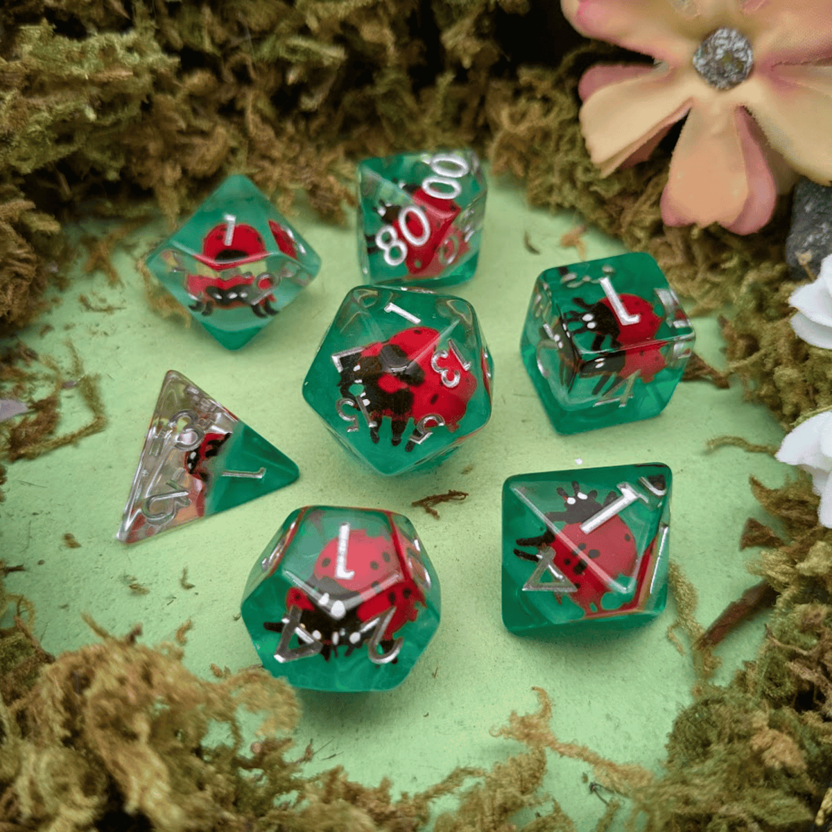 Ladybug Inclusion Dice Set
