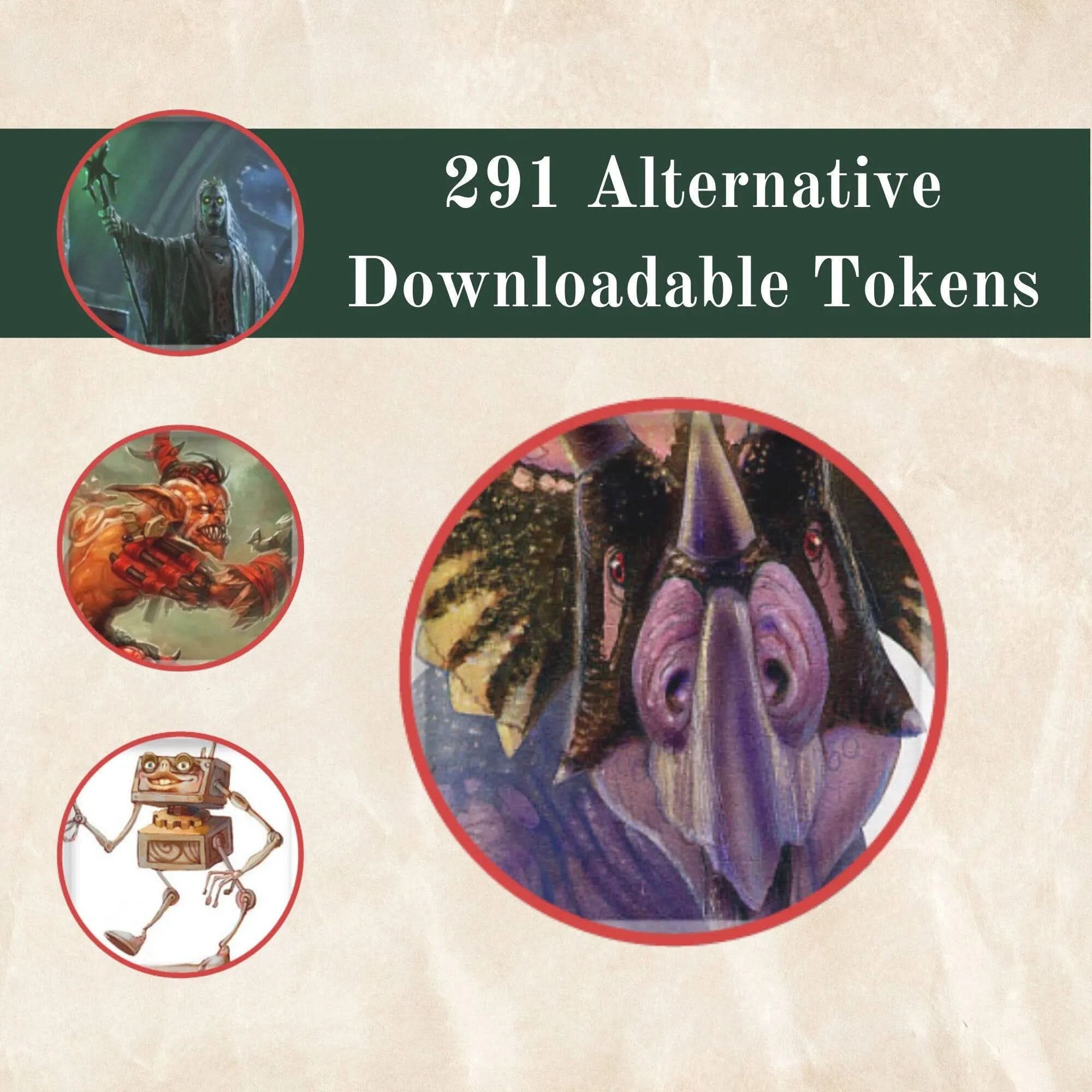 291 DnD Creature Token - Downloadable - Mystery Dice Goblin
