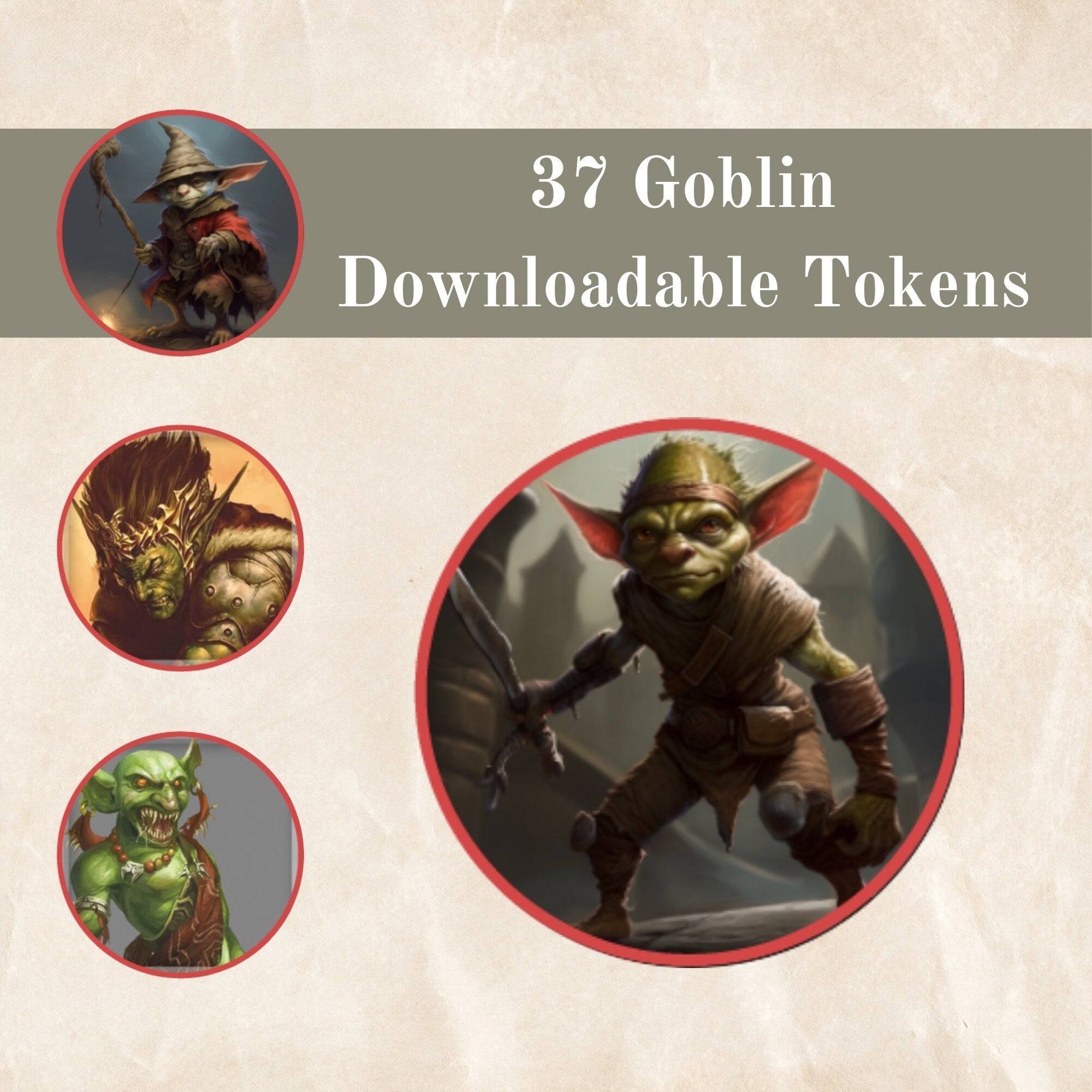 37 DnD Goblin Token - Downloadable - Mystery Dice Goblin