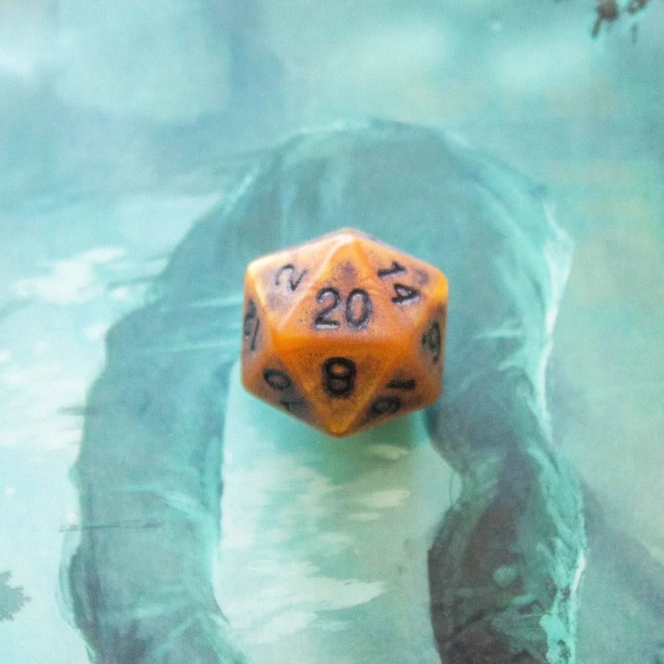 Ancient TTRPG  Dice Set - Mystery Dice Goblin
