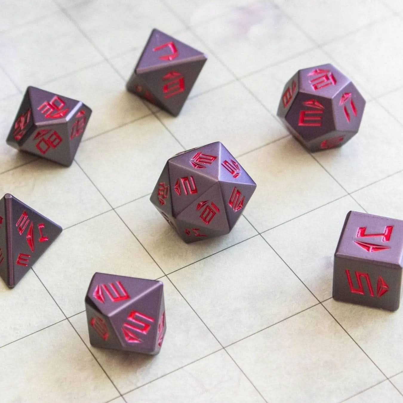 face down on Two-tone TTRPG  dice set  - Mystery Dice Goblin